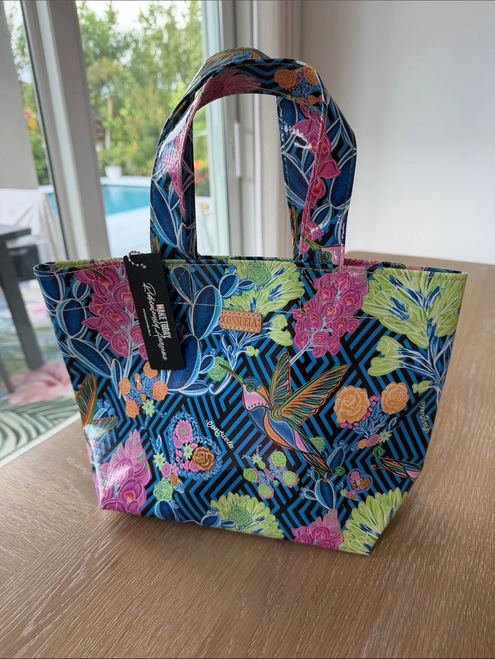 NWT Retired Consuela Jewel Grab N' Go Mini Tote ConsuelaCloth Water Resistant